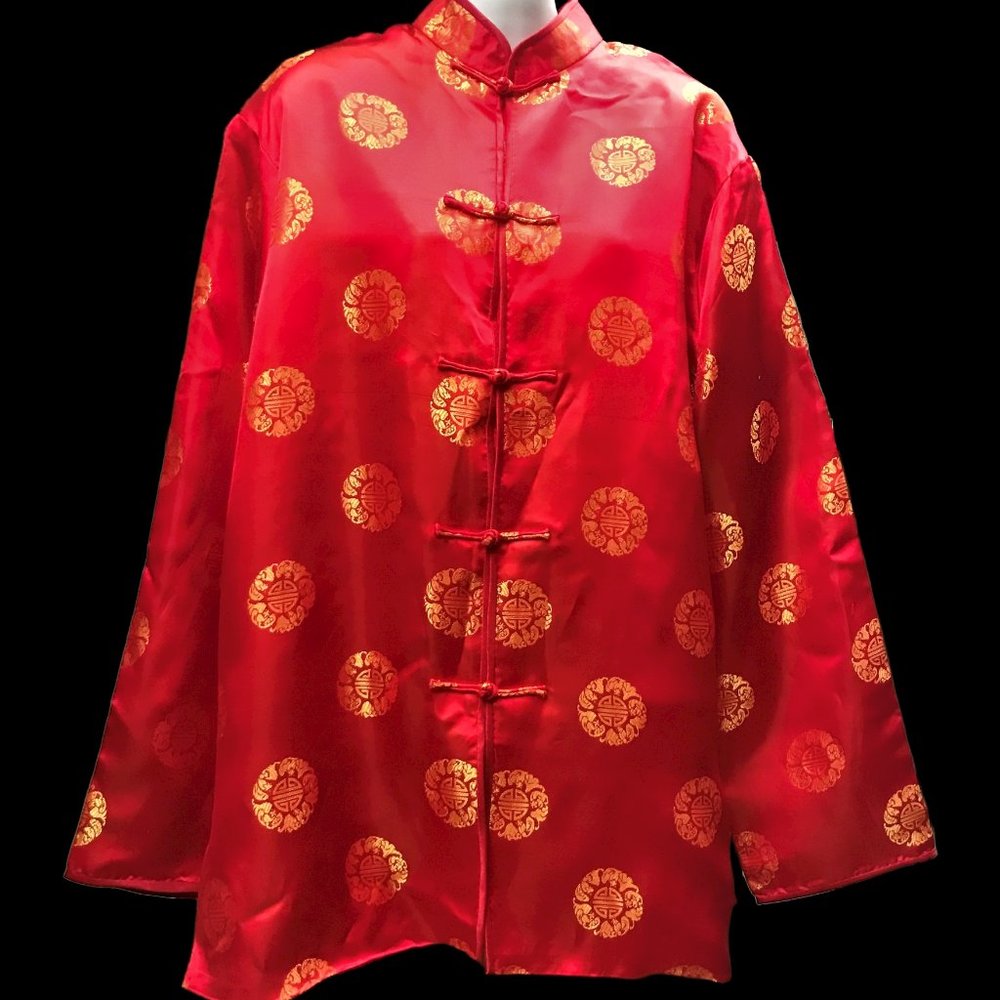 Chinese Satin Jacket Red